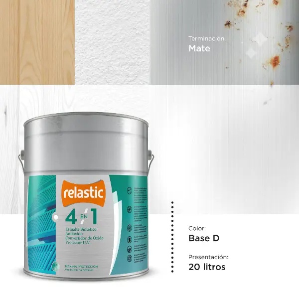 [41BDM20] 4 en 1 Esmalte Multifunción Mate (Base D, 20 Litros)